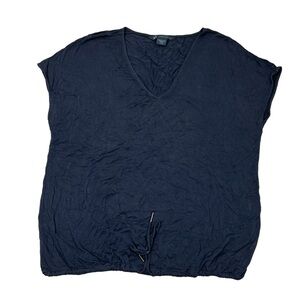 Armani Exchange AX T-Shirt Cap Sleeve Round Neck Drawstring